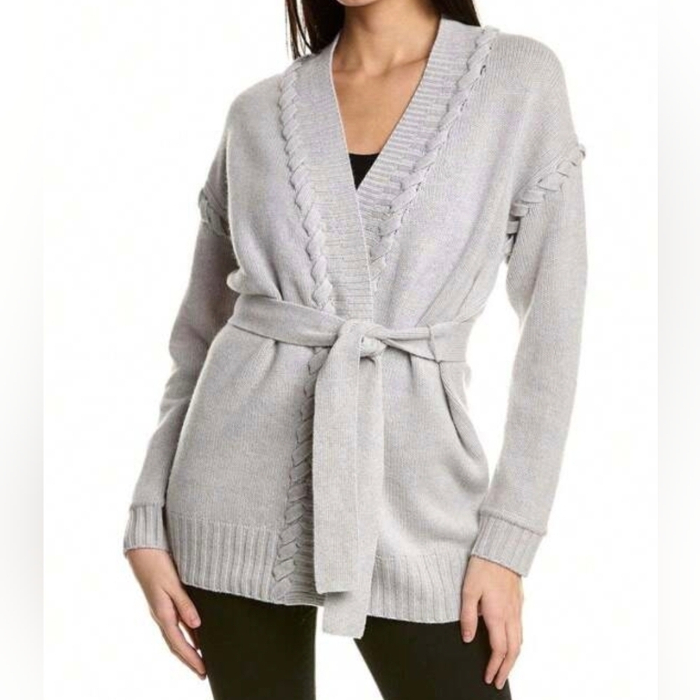 MAGASCHONI Women's Long Cardigan, Size M,100%cashmere-blend.